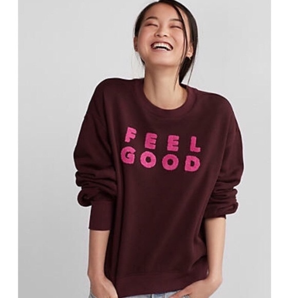 Express | “Feel Good” Cozy Balloon Sleeve Sweater - Picture 3 of 6